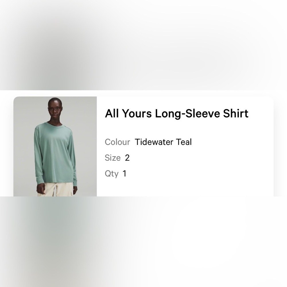 Lululemon Long Sleeve Shirt - Picture 2 of 4